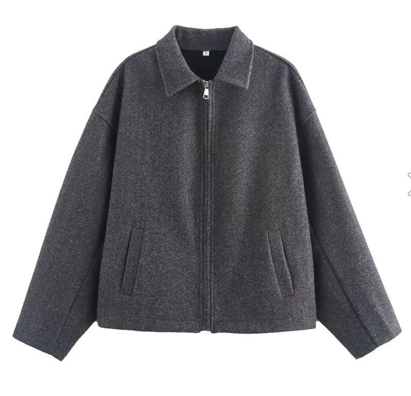 Damen modische cropped Wolljacke Krohn-e