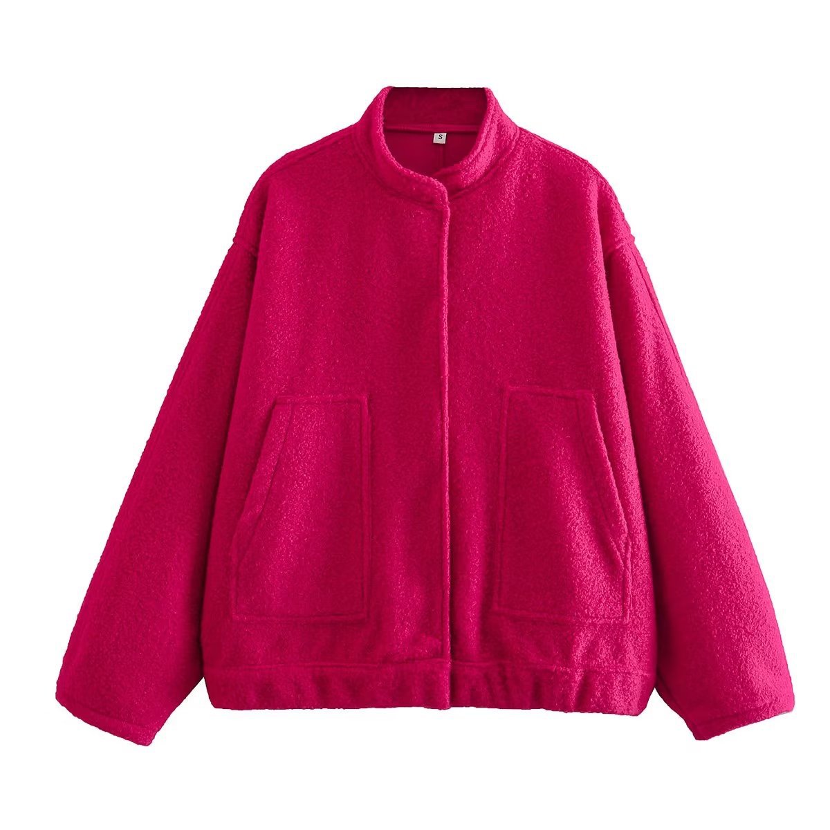 Damen Oversized Wolljacke im schlichten Design Krohn-e