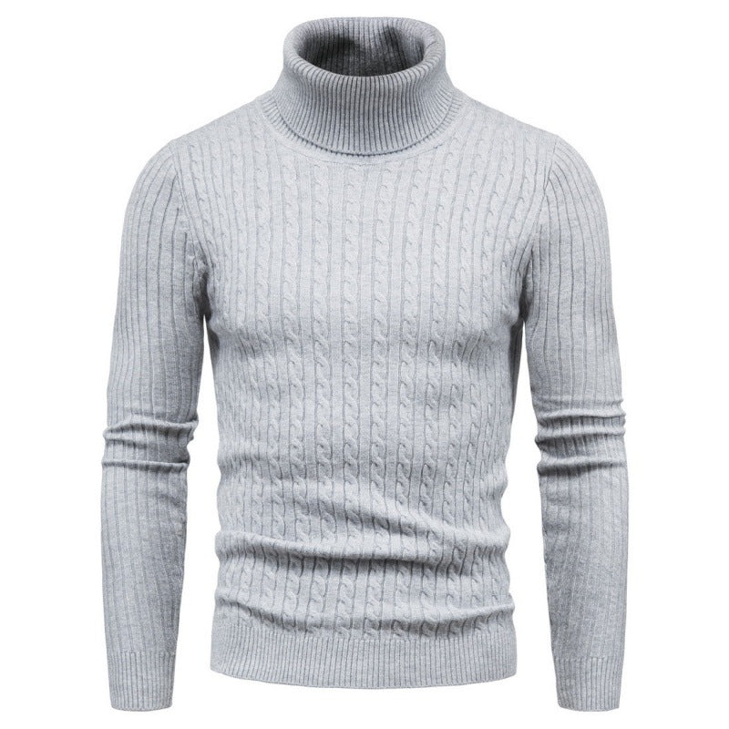 Herren Rollkragenpullover mit Zopfmuster Krohn-e