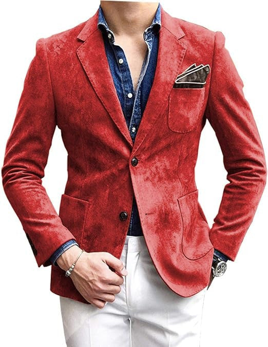 Herren eleganter Samtblazer mit modernem Schnitt und edlen Details Krohn-e