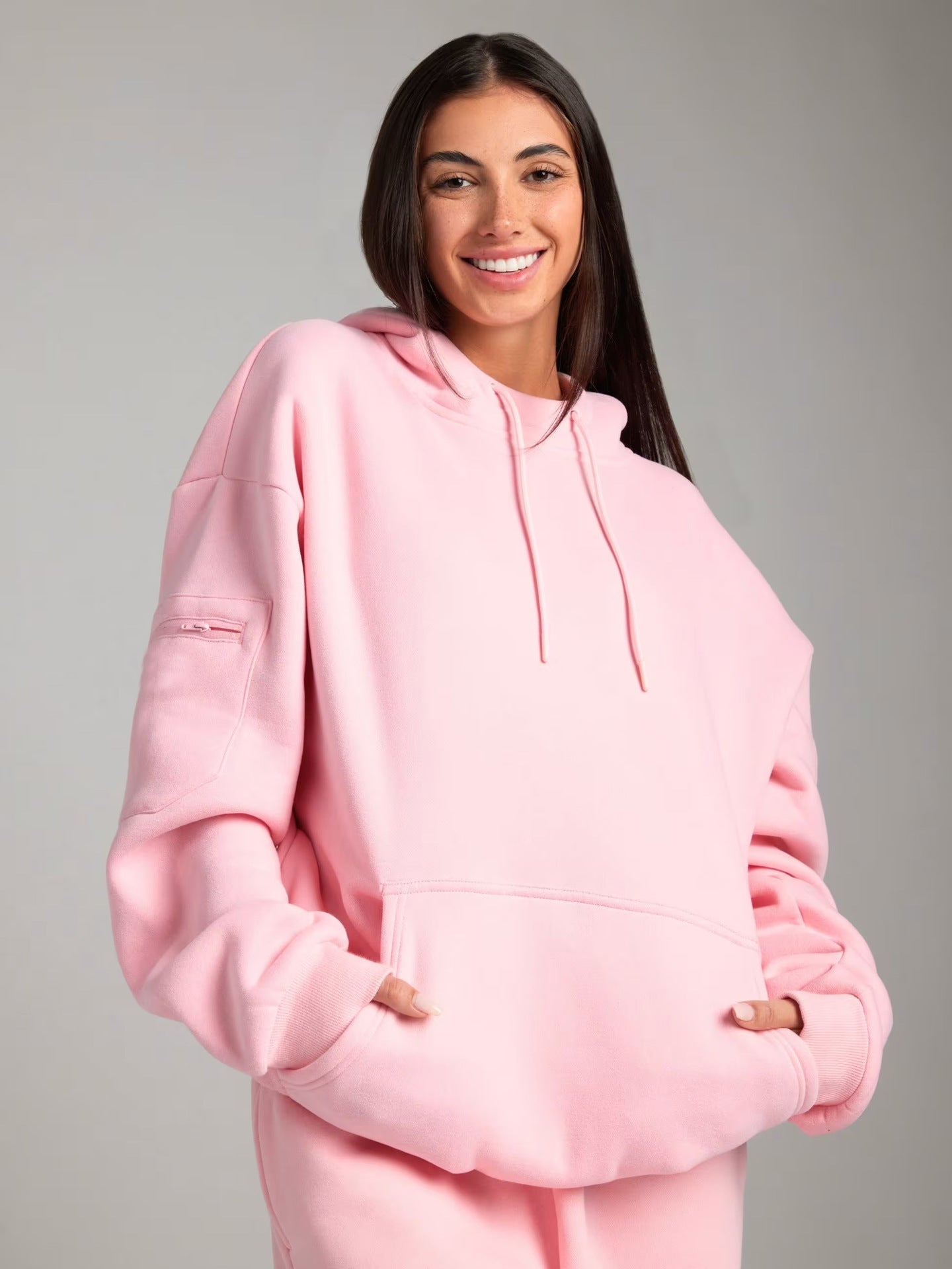 Damen entspannender Hoodie mit integrierter Schlafaugenmaske Krohn-e