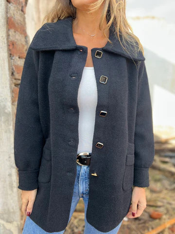 Damen Fleece Jacke mit modernem Kragen Krohn-e