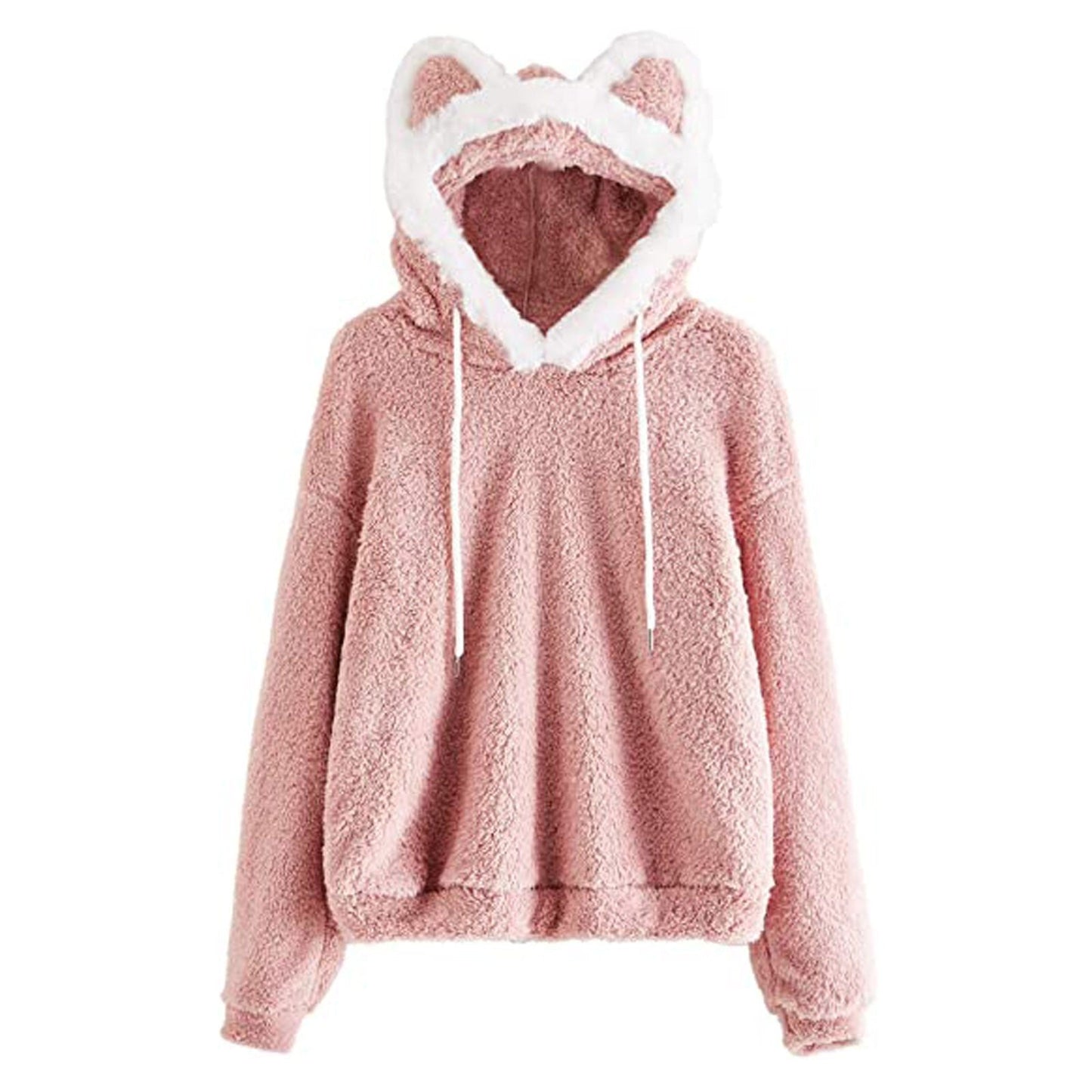 Damen Gemütlicher Kapuzenpullover mit süßem Ohren-Design und kuscheligem Fleece Krohn-e
