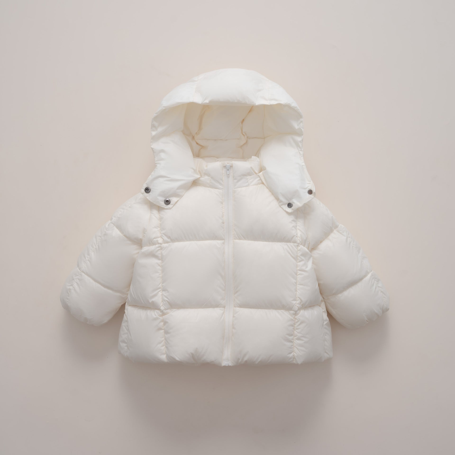 Damen moderne Daunenjacke mit abnehmbarer Kapuze und elastischen Bündchen Krohn-e