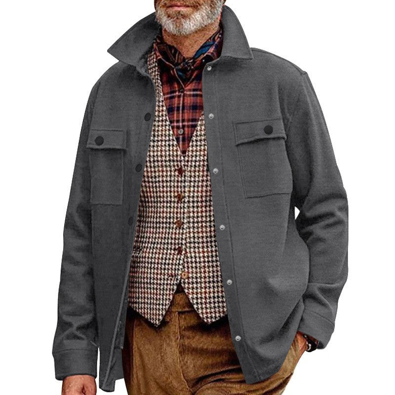 Herren lässige Outdoor-Jacke mit praktischen Taschen und modernem Schnitt Krohn-e