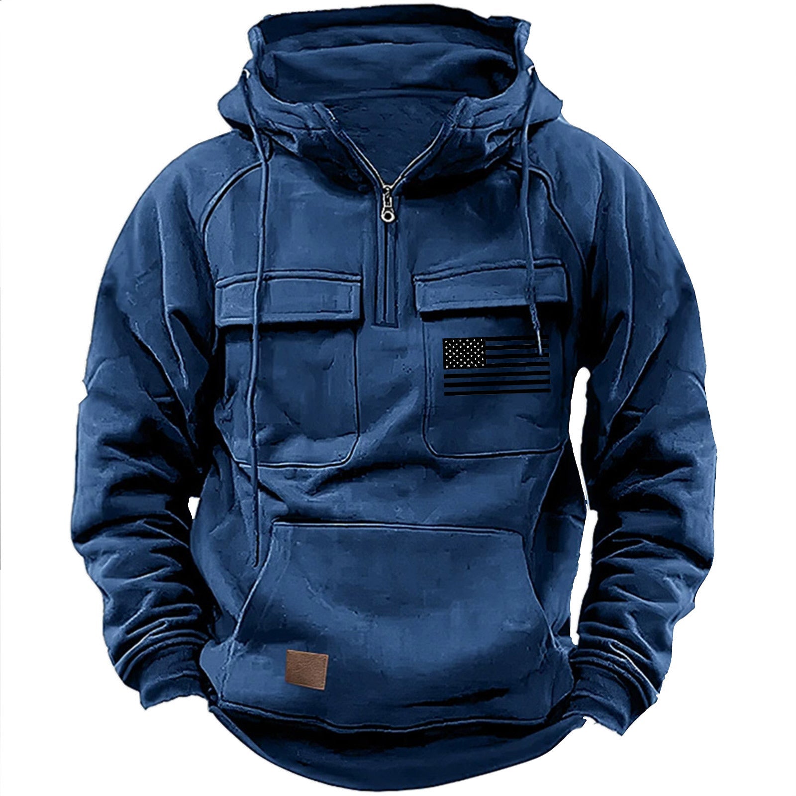 Herren praktische Kapuzenpullover mit zahlreichen Taschen Krohn-e