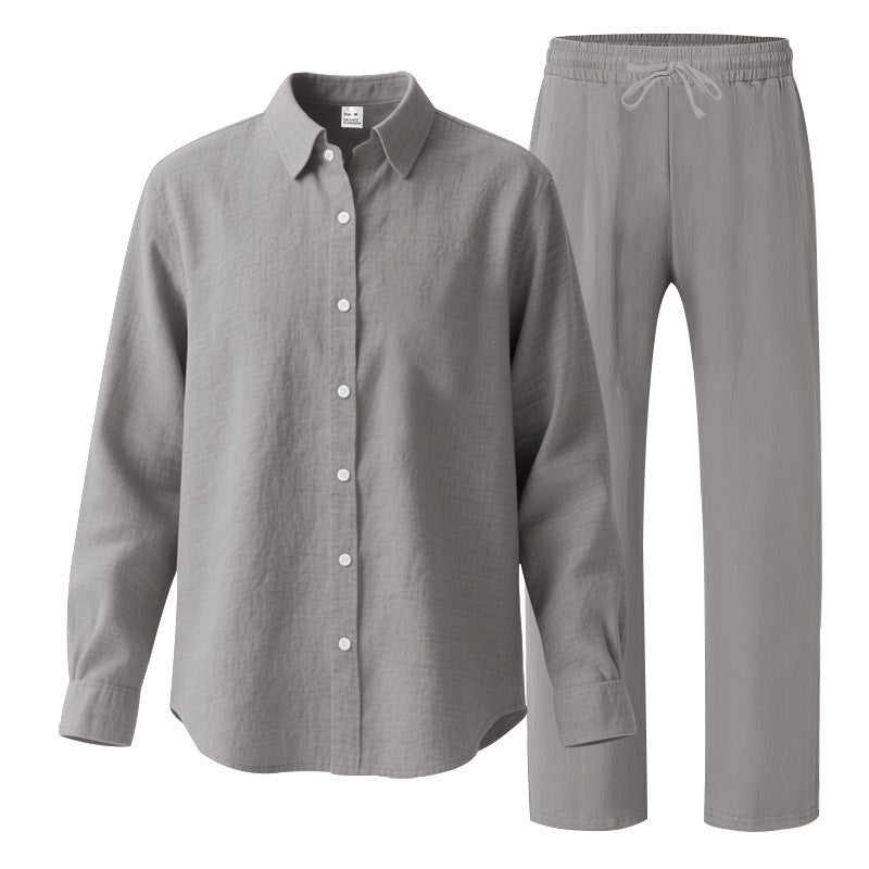 Herren Casual Freizeitanzug mit Oberteil und elastischer Hose Krohn-e