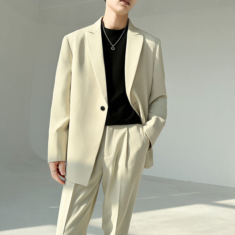 Herren eleganter Anzugblazer mit modernem Schnitt und feinem Innenfutter Krohn-e