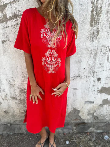 Damen Sommerliches Kleid mit aufwendiger Stickerei Krohn-e