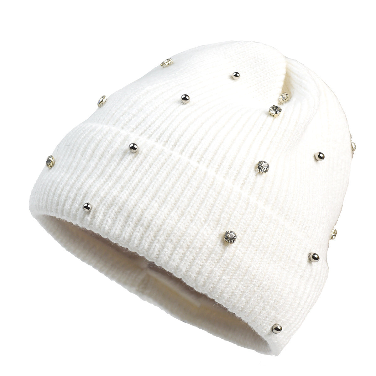 KROHN-E Damen Beanie weicher Strick dezenter Glanz Wintermütze
