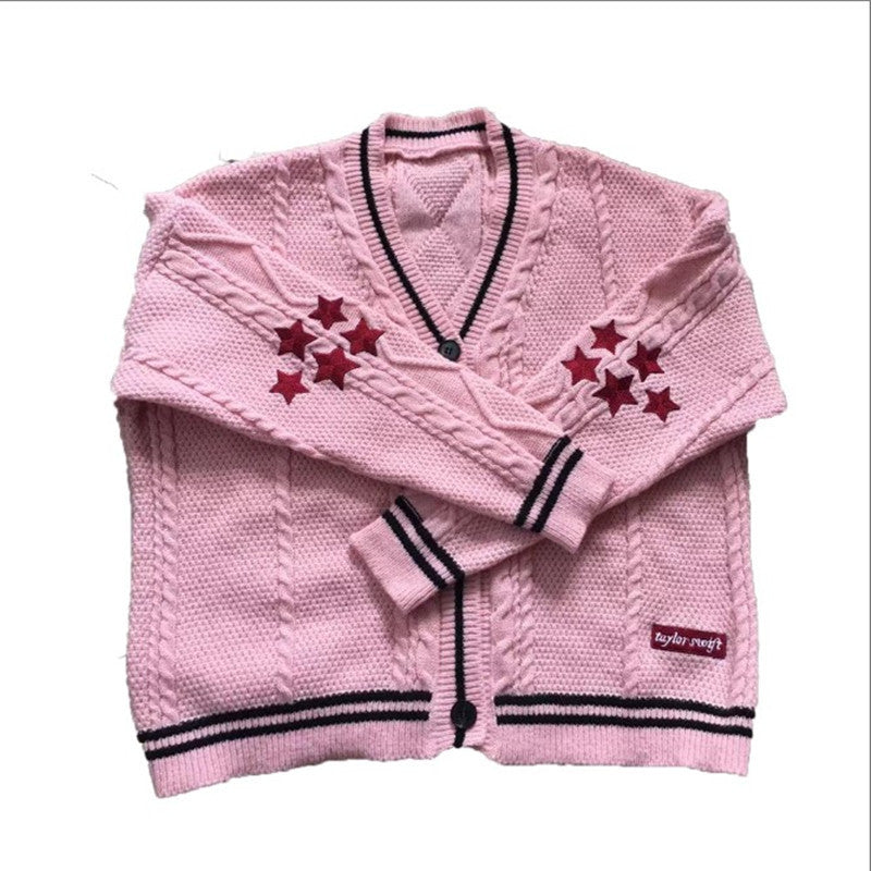 Damen Strickjacke mit aufwendigem Sternen-Design Krohn-e