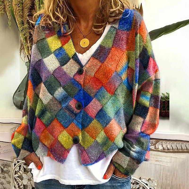 Krohn-e | Stilvolle Strickjacke mit Knöpfen