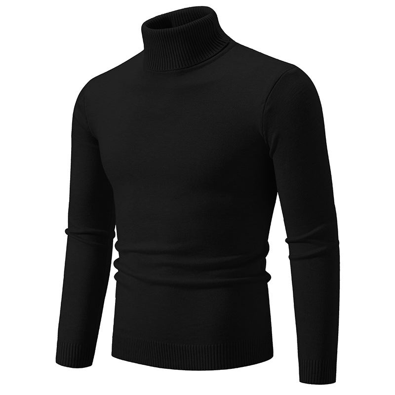 Herren eleganter Rollkragenpullover aus feiner Baumwolle Krohn-e
