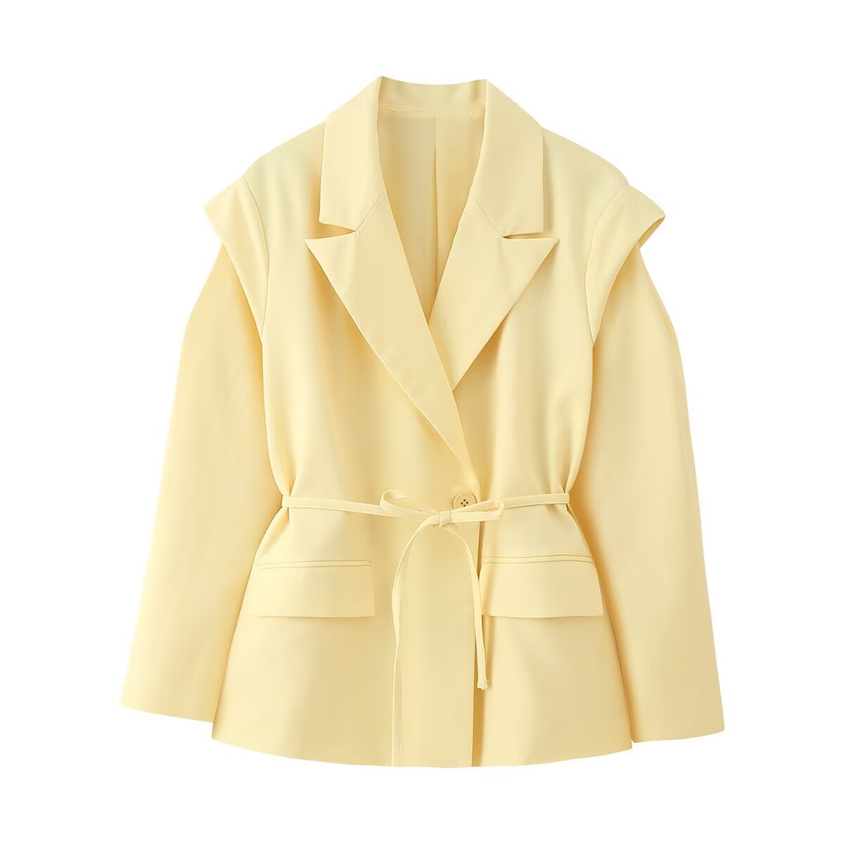 Damen eleganter Oversized-Blazer mit Gürteldetail Krohn-e