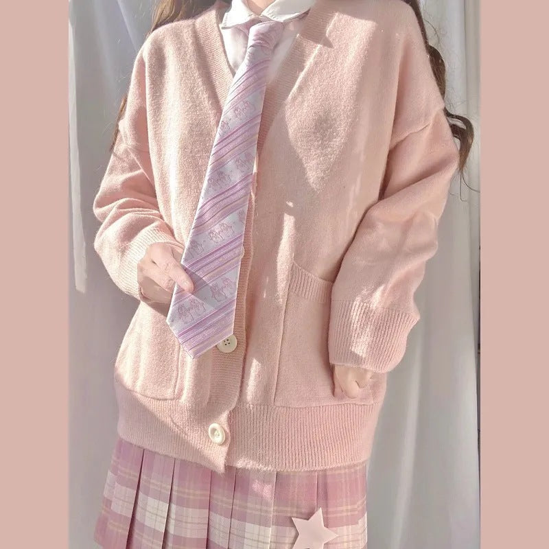 Damen Grob gestrickter Cardigan mit Taschen und V-Ausschnitt Krohn-e