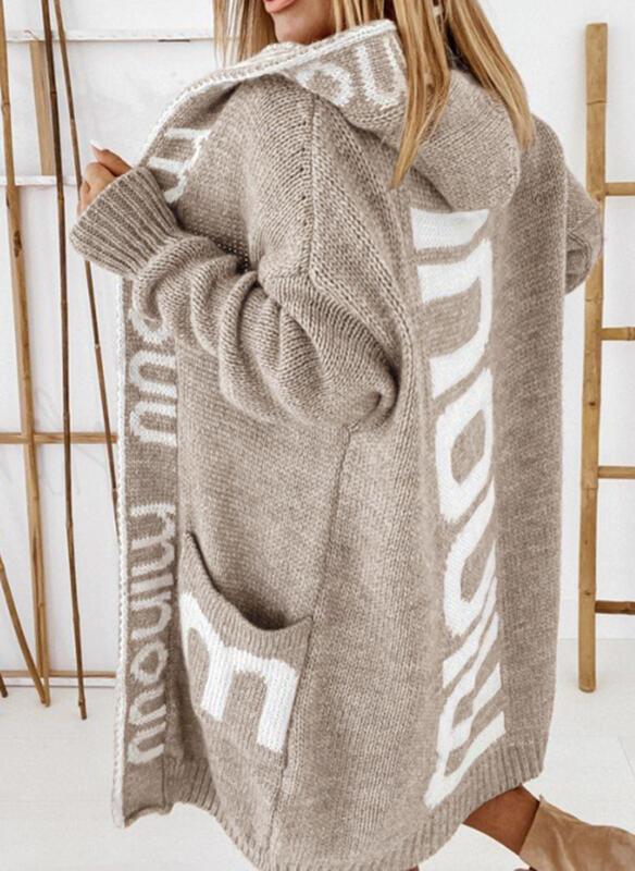 Damen Oversize Strickmantel mit praktischem Taschen-Design Krohn-e