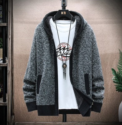 Herren Strickjacke mit asymmetrischem Reißverschluss und praktischen Taschen Krohn-e