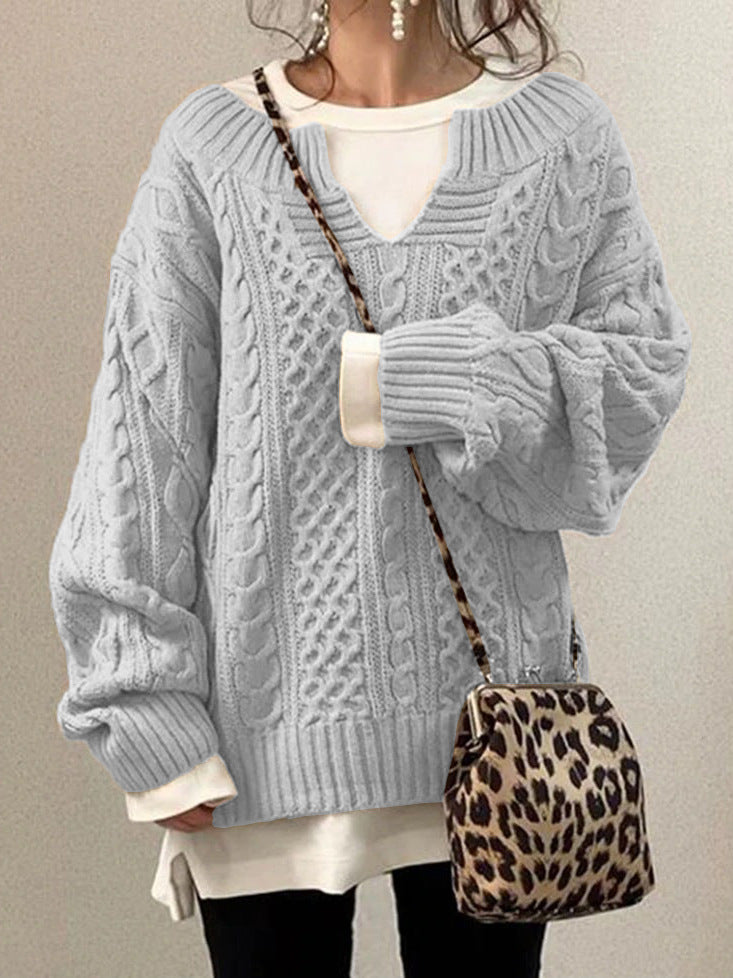 Damen Strickpullover mit strukturiertem Muster Krohn-e