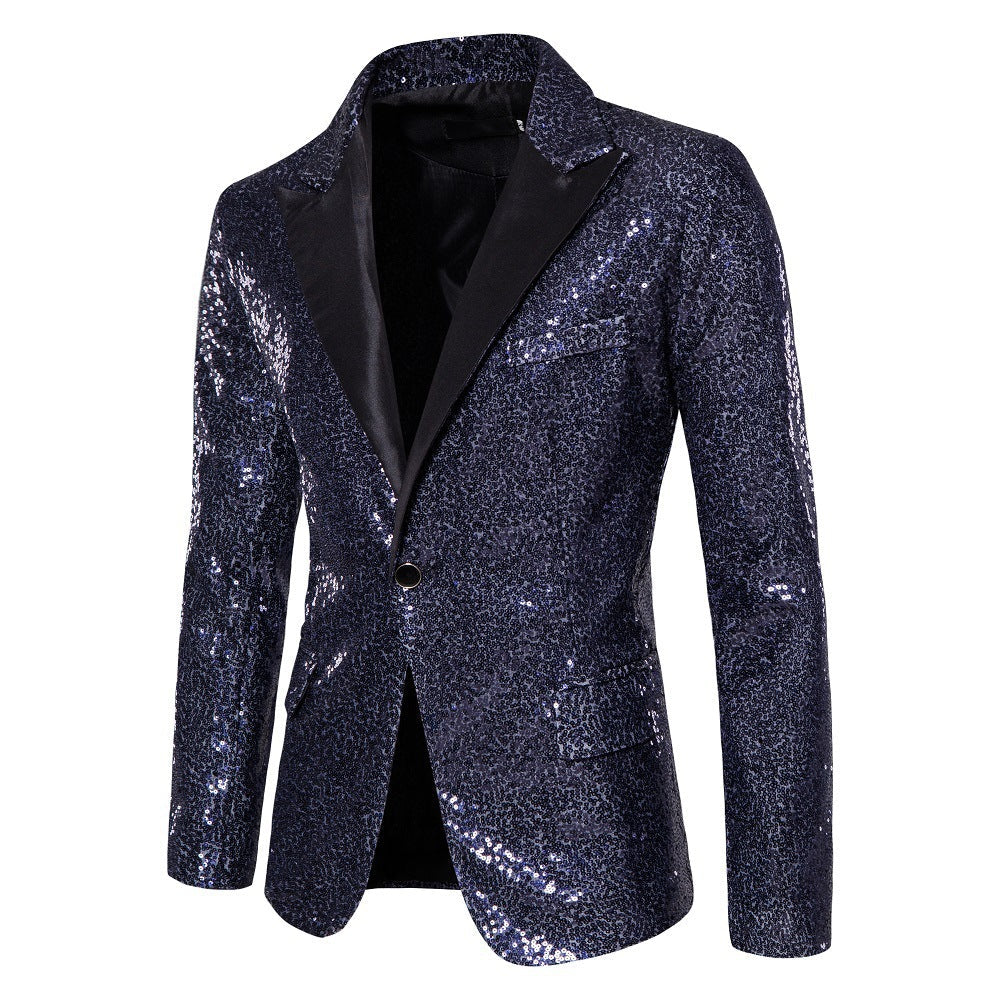 Herren schimmernder Pailletten Blazer Krohn-e