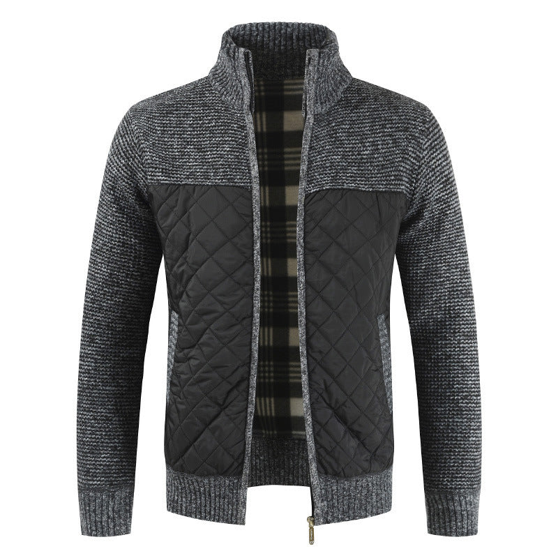 Herren Steppjacke mit Strickdetails Krohn-e