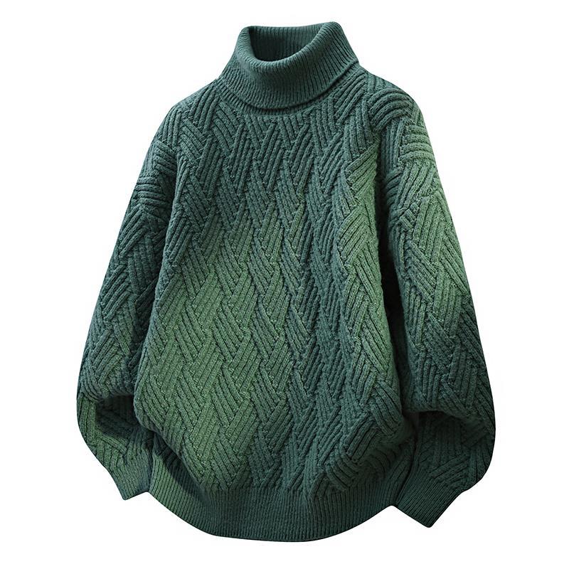 Damen Oversized Rollkragenpullover mit strukturiertem Zopfmuster Krohn-e