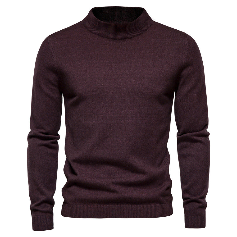 Herren eleganter Rollkragenpullover aus feiner Wolle Krohn-e