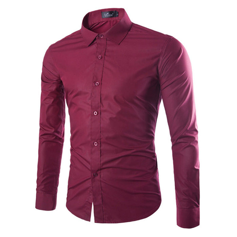 Herren elegante Langarmhemd Krohn-e