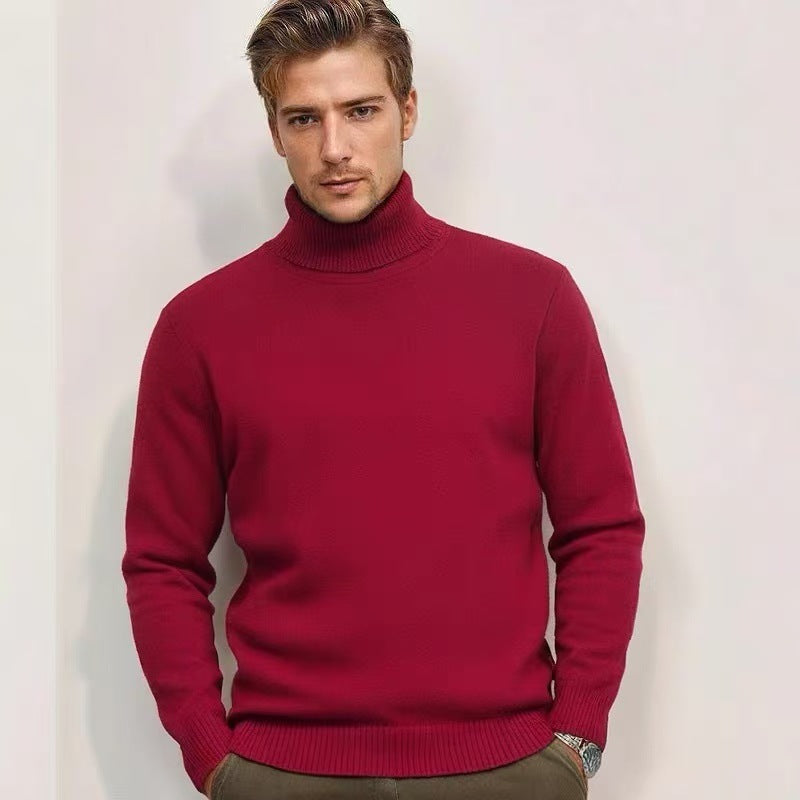 Herren Rollkragenpullover aus feinem Strick Krohn-e