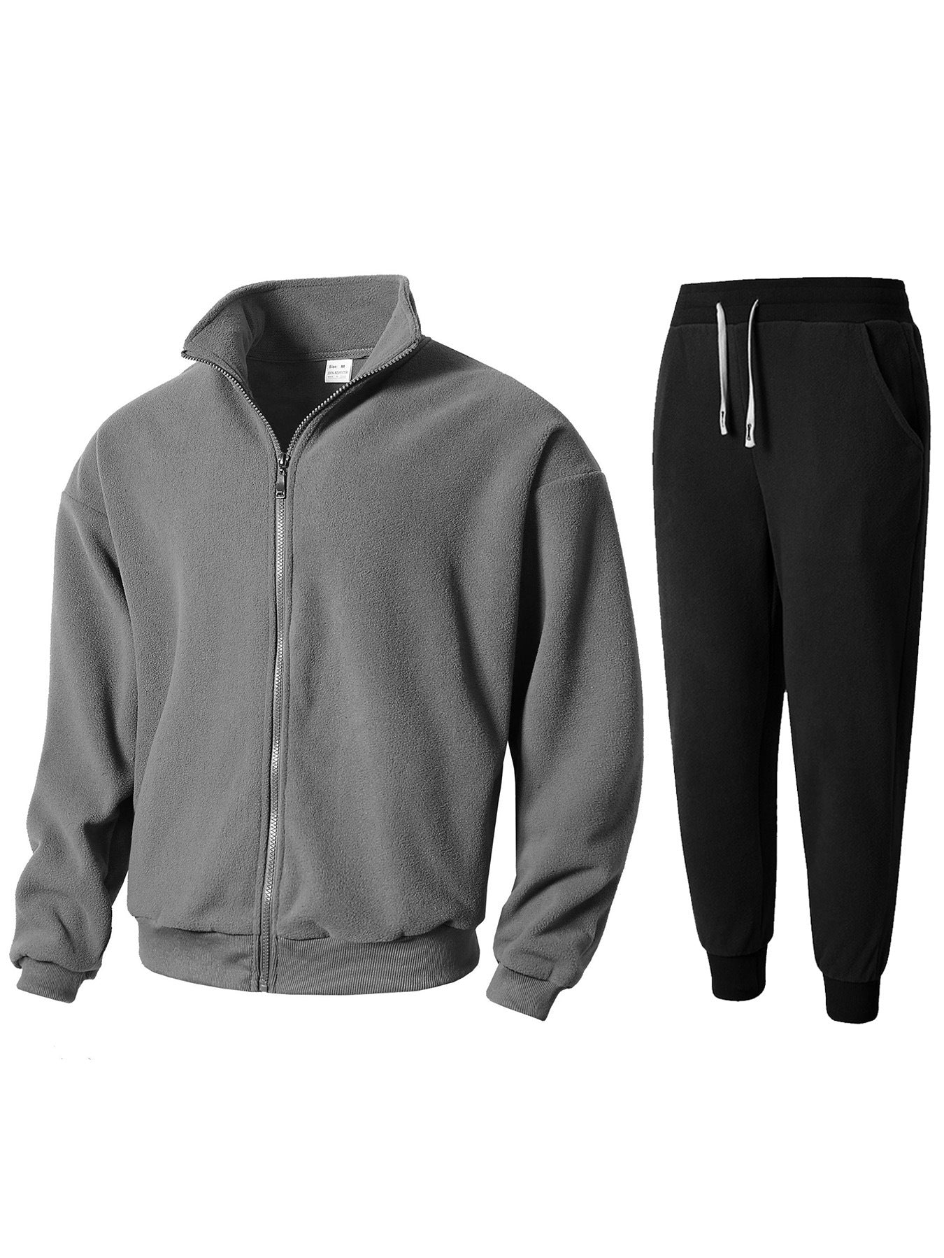 Herren Fleece Relaxanzug mit hohem Kragen Krohn-e