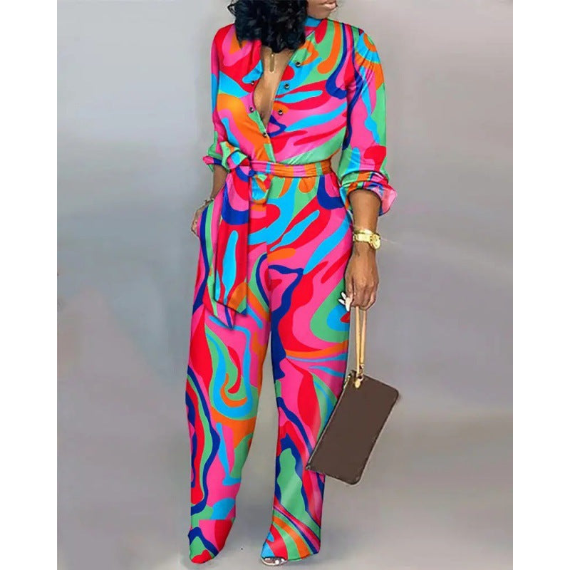 Damen Denim Jumpsuit mit modischem Patchwork-Design und praktischen Taschen Krohn-e