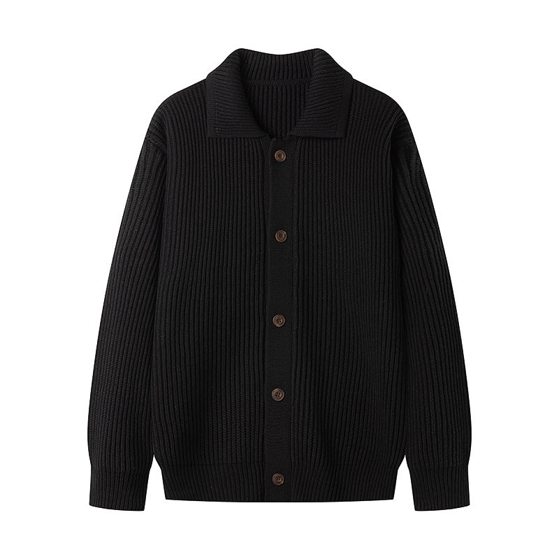 Herren Strickjacke mit sportlichem Design und modischem Schalkragen Krohn-e