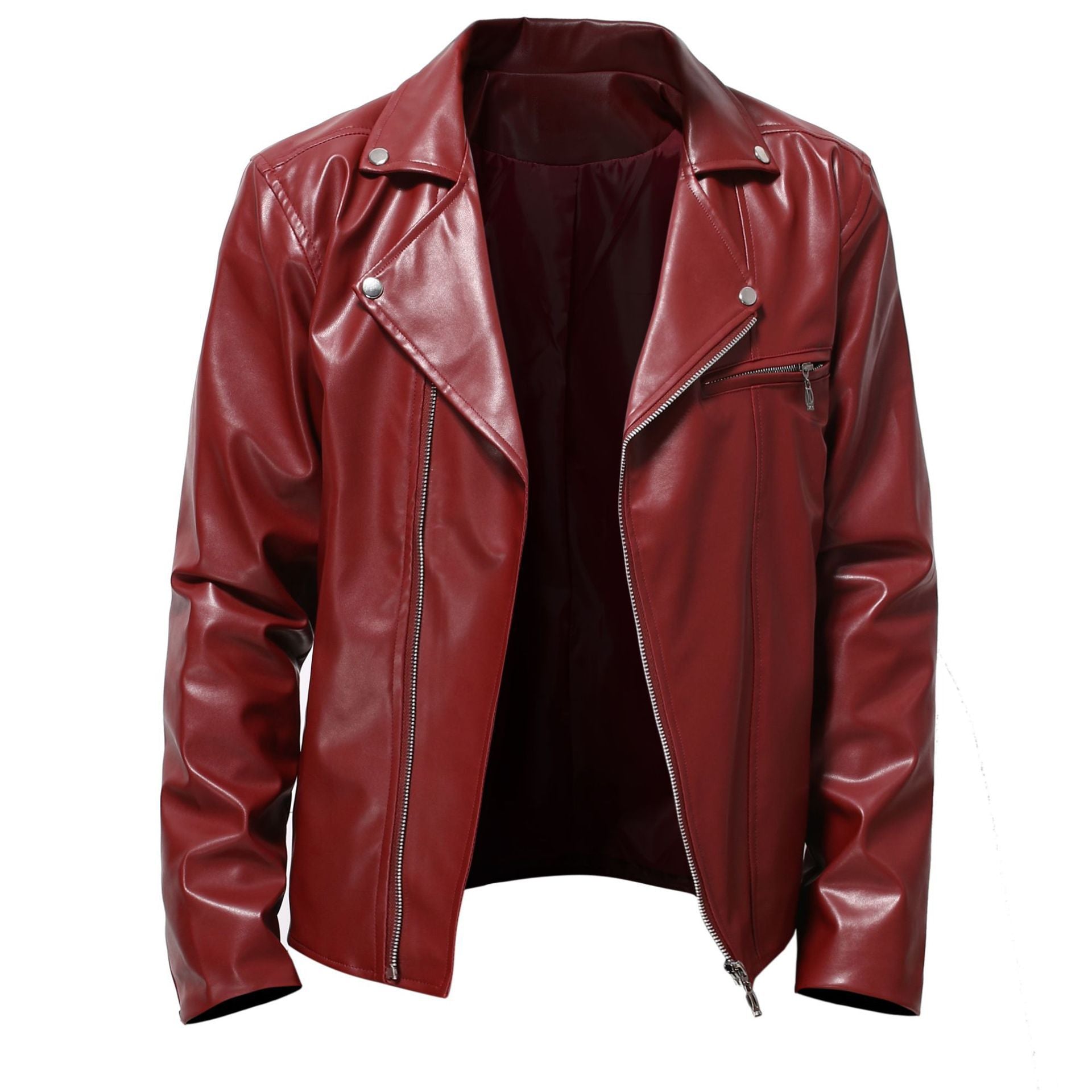 Herren stylish Kunstleder Motorradjacke Krohn-e