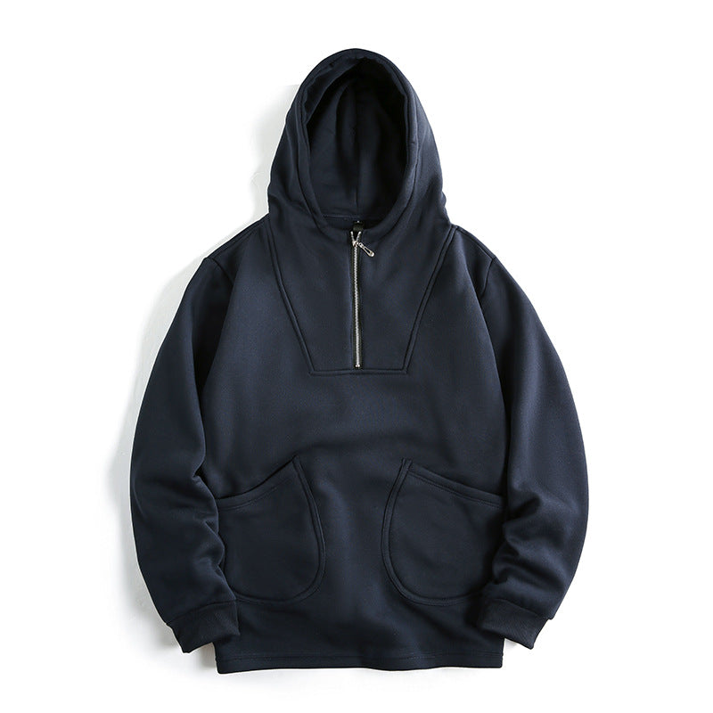 Herren Kapuzenpullover mit innovativem Reißverschluss und komfortabler Passform Krohn-e