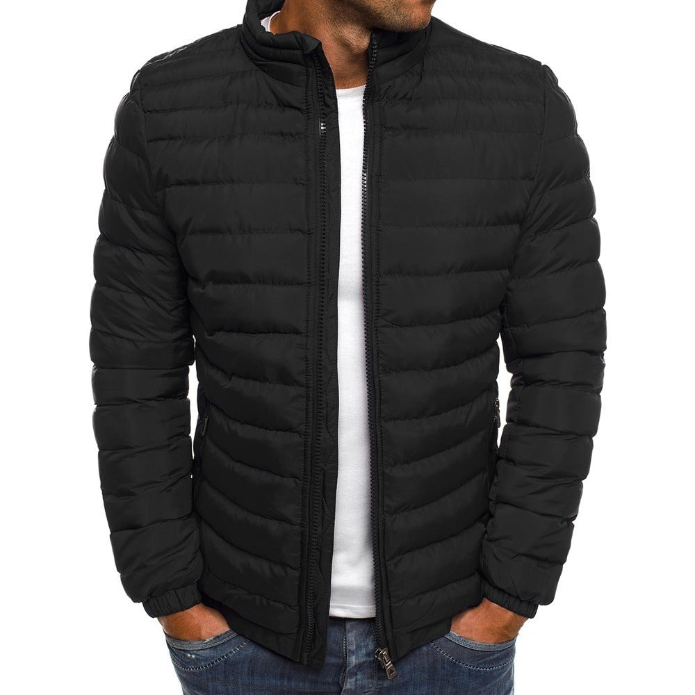 Herren Leichte Steppjacke mit hohem Kragen und elastischen Bündchen Krohn-e
