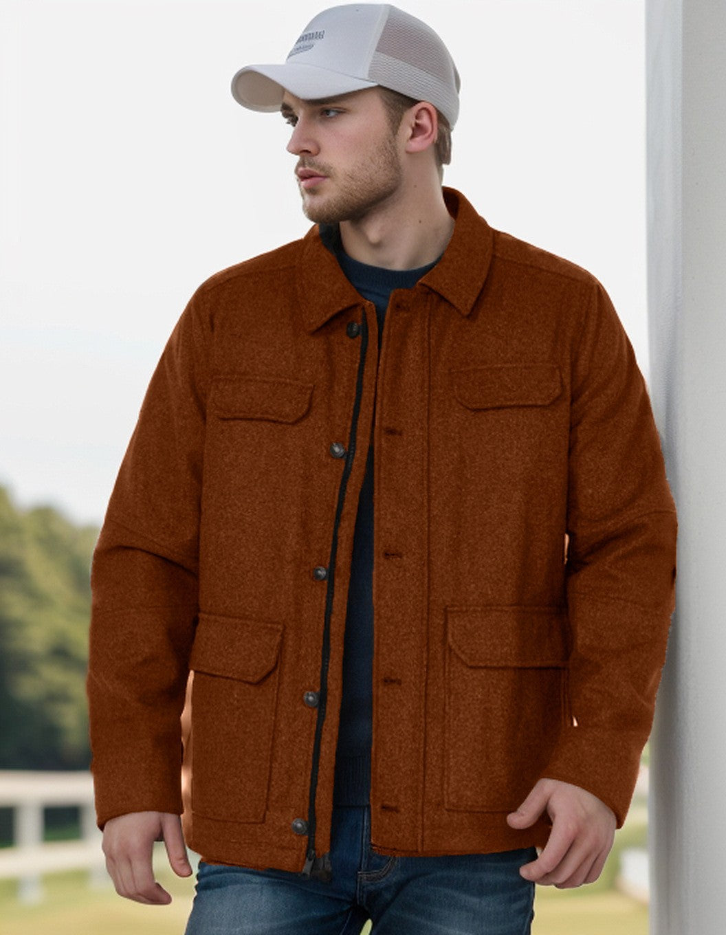 Herren multifunktionale Utility-Jacke mit großen Taschen Krohn-e