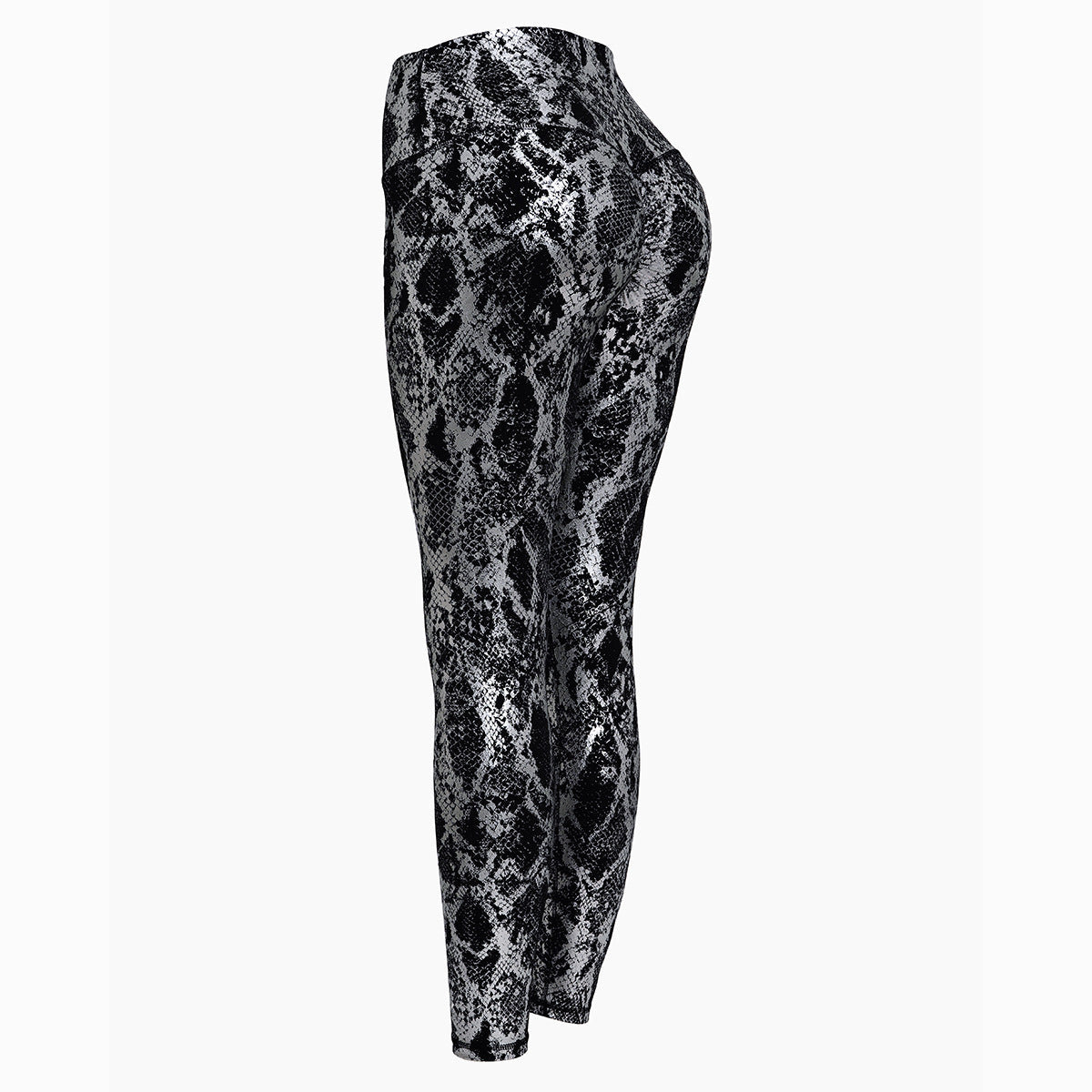 Damen Sportleggings im Schlangenprint mit hohem Bund Krohn-e