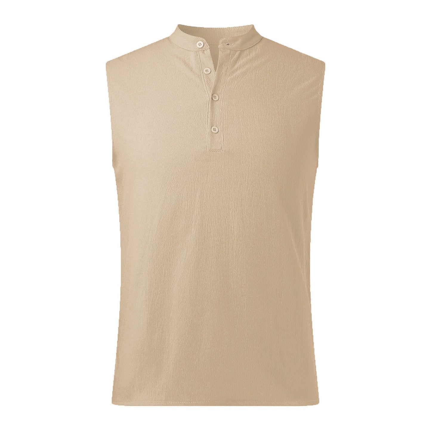 Herren Ärmelloses Henley-Shirt aus atmungsaktivem und leichtem Material Krohn-e