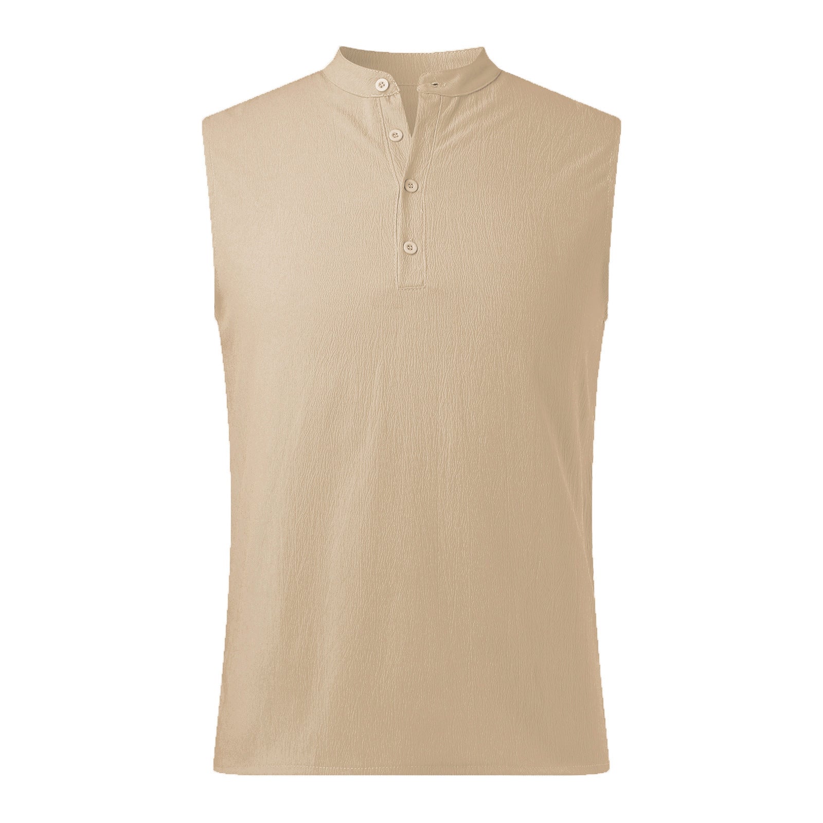 Herren Ärmelloses Henley-Shirt aus atmungsaktivem und leichtem Material Krohn-e