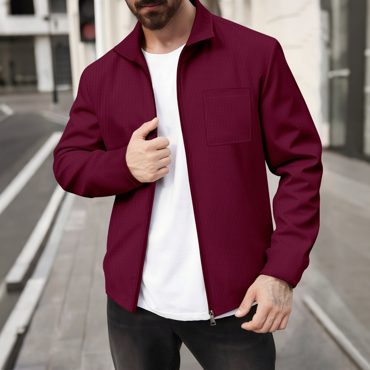 Herren sportliche Jacke Krohn-e