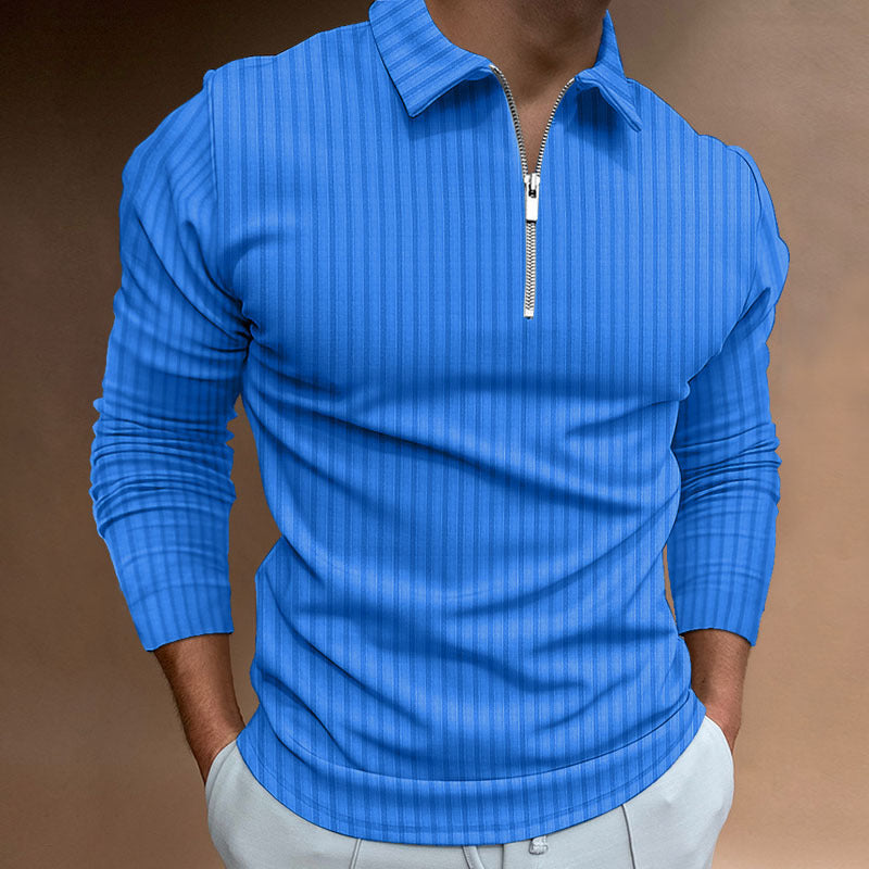 Herren modischer Poloshirt mit Reißverschluss Krohn-e