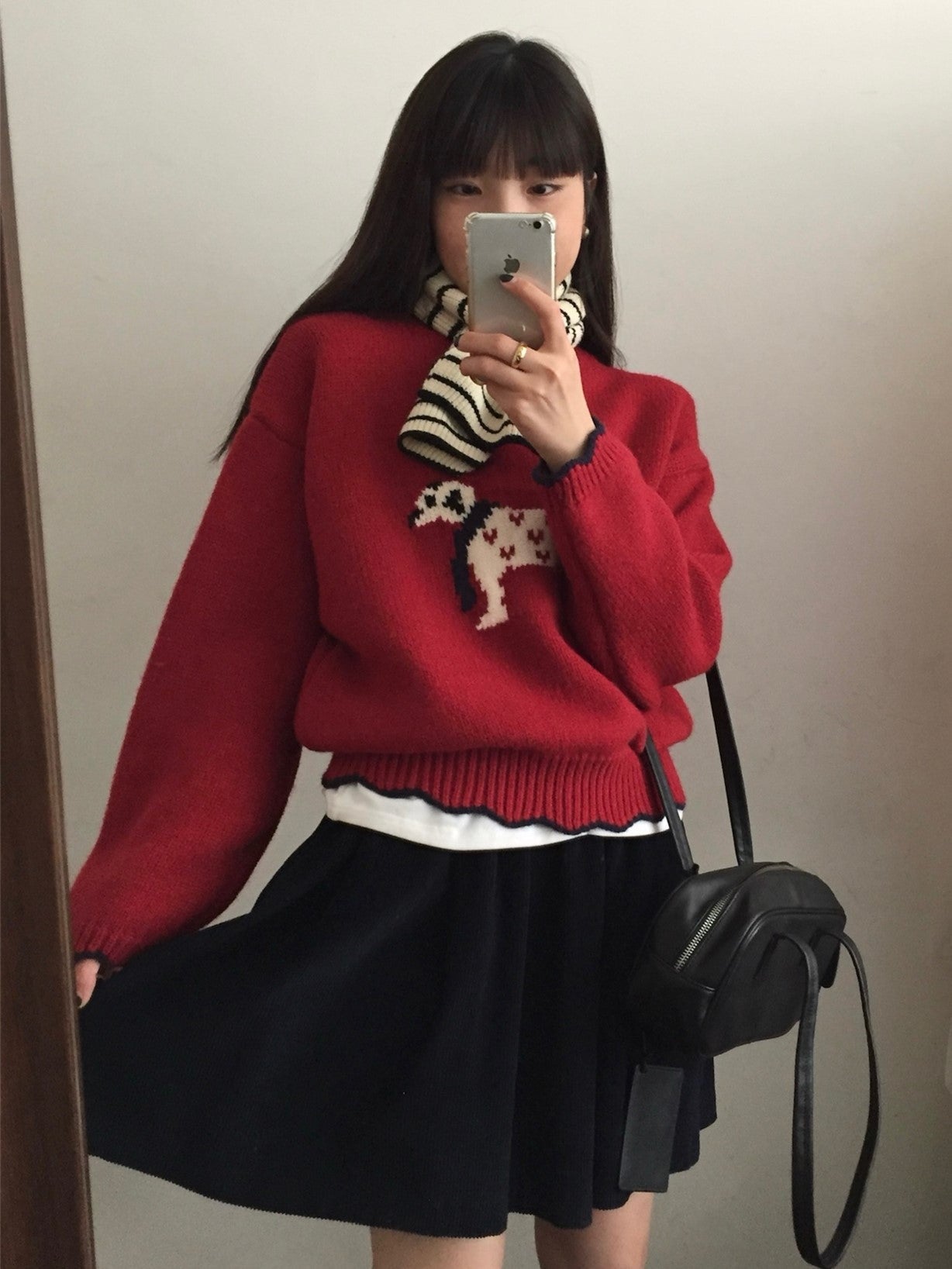 Damen kuscheliger Pullover mit Tiermotiv Krohn-e