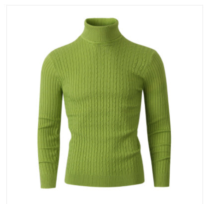 Herren Pullover mit hohem Kragen und strukturiertem Zopfmuster Krohn-e