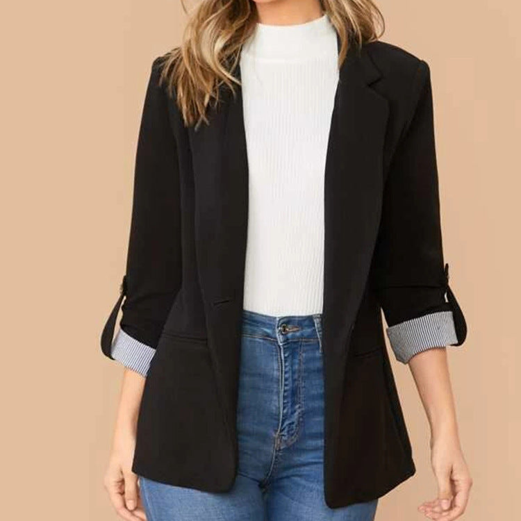 Damen Elegante Blazerjacke mit Kontrastdetails Krohn-e