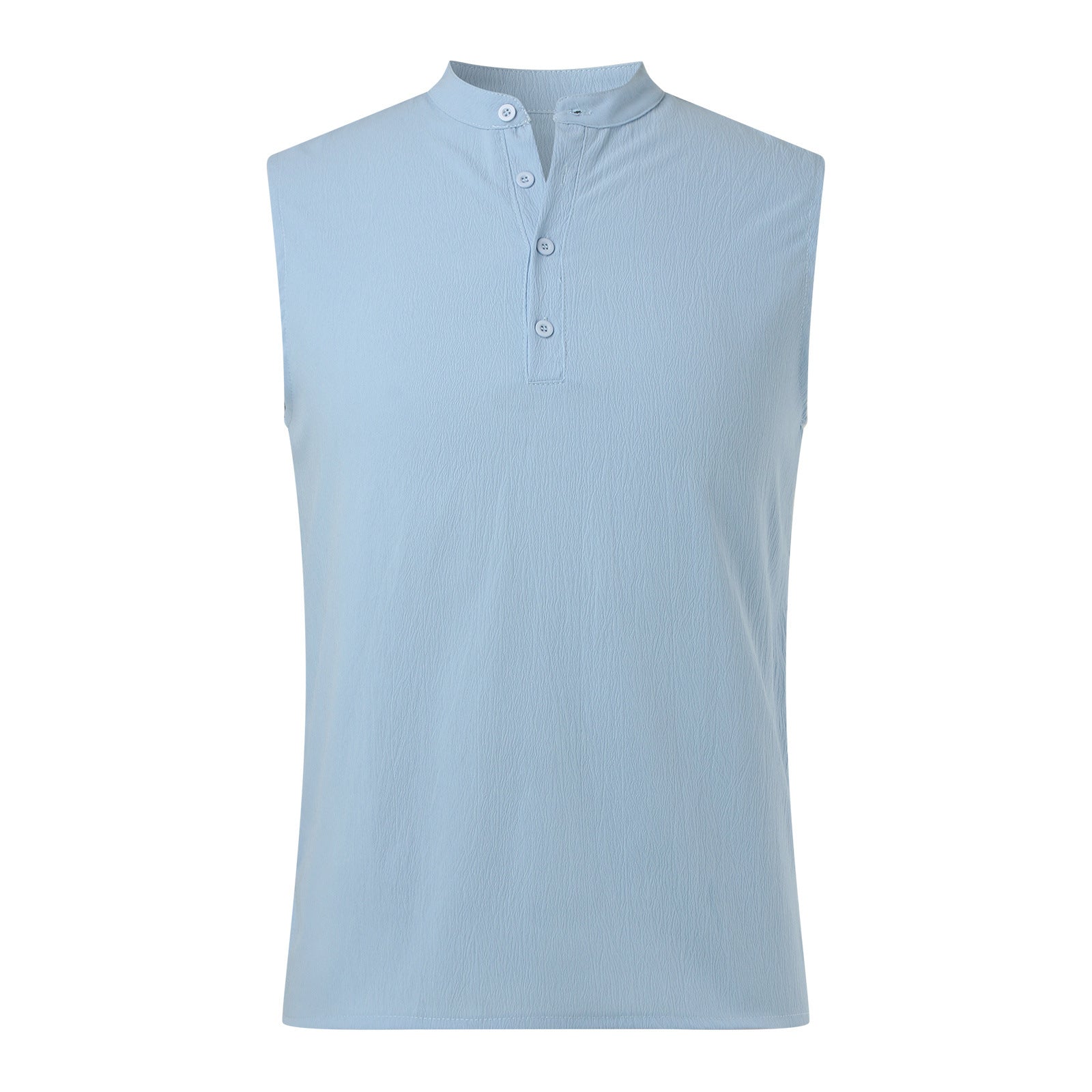 Herren Ärmelloses Henley-Shirt aus atmungsaktivem und leichtem Material Krohn-e