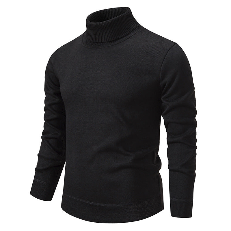 Herren Rollkragenpullover aus weichem Strick mit strukturiertem Design Krohn-e