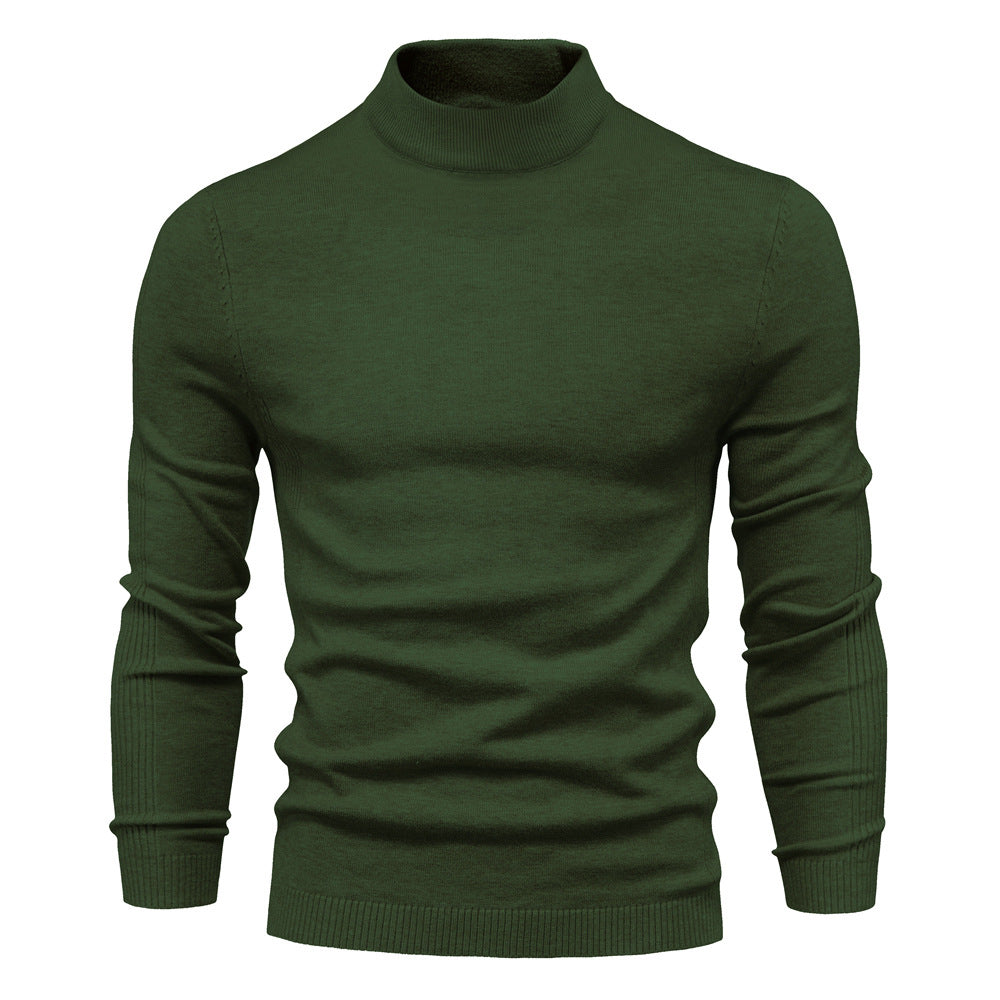 Herren komfortabler Rollkragenpullover aus weichem Strick Krohn-e