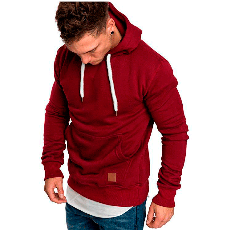 Herren Kapuzenpullover mit modischem Schnitt und lässigem Innenfutter Krohn-e