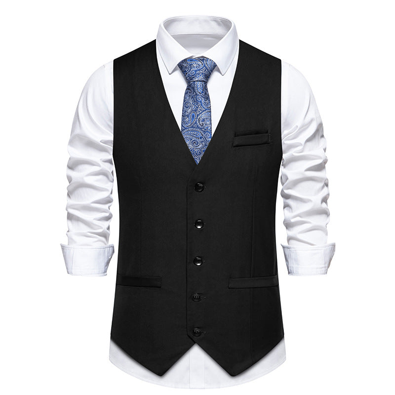 Herren elegante Anzugweste mit feiner Struktur und hochwertigem Material Krohn-e