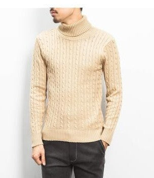 Herren modischer Rollkragenpullover mit strukturierter Strickoptik Krohn-e