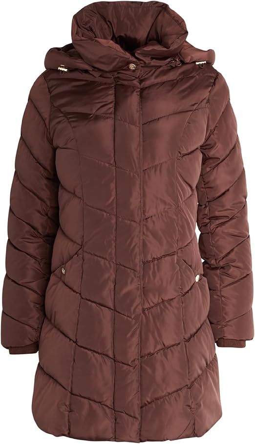 Damen Langer gesteppter Winterparka mit hochgeschlossenem Kragen Krohn-e